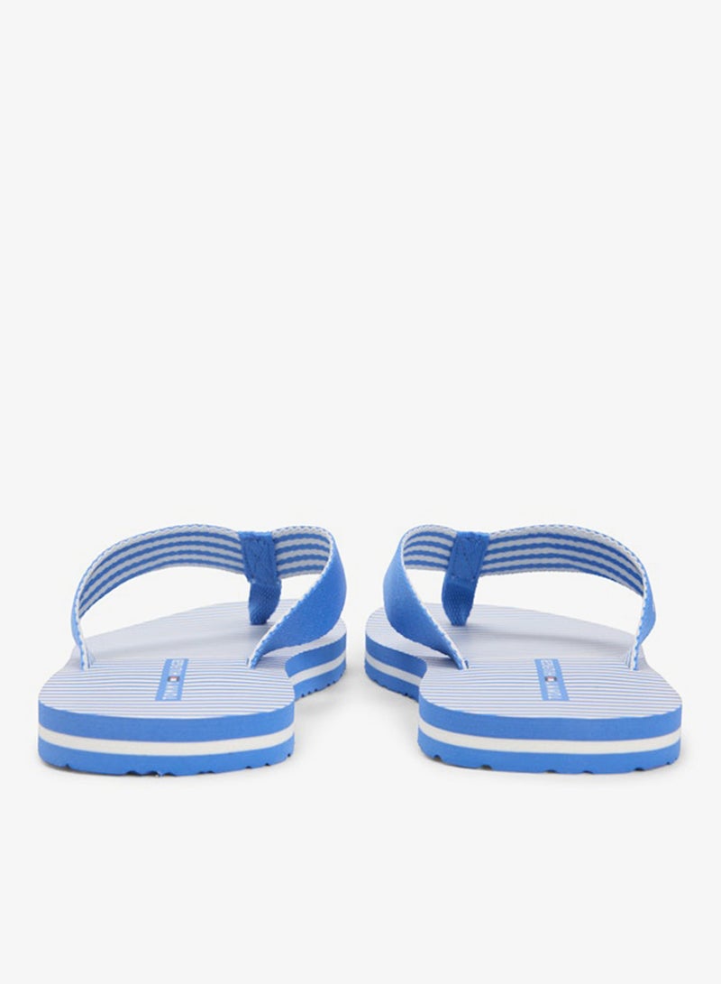 TOMMY HILFIGER Webbing Strap Ithaca Stripe Flip-Flops - Image 4
